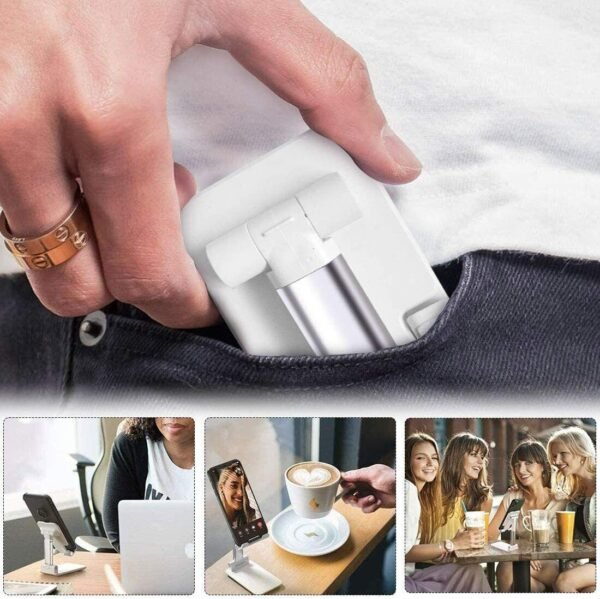 Cell Phone Stand Desktop Holder Tablet Stand Mount Mobile Phone Desktop Tablet Holder Table Cell Foldable Extend Support Desk Mobile Phone Holder Stand - Image 4